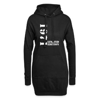 1971 édition limitée anniversaire cadeau femme mari - Sweat-shirt à capuche long Femme - noir - Devant