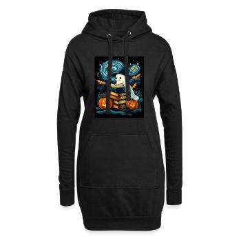 Cadeau d’Halloween Femmes Hommes Enfants Décoration - Sweat-shirt à capuche long Femme - noir - Devant