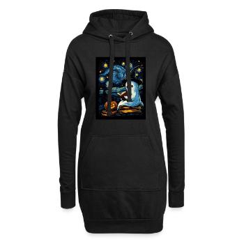 Cadeau d’Halloween Femmes Hommes Enfants Décoration - Sweat-shirt à capuche long Femme - noir - Devant