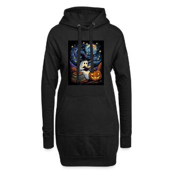 Cadeau d’Halloween Femmes Hommes Enfants Décoration - Sweat-shirt à capuche long Femme - noir - Devant