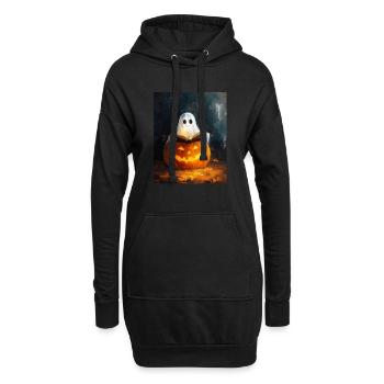 Cadeau d’Halloween Femmes Hommes Enfants Décoration - Sweat-shirt à capuche long Femme - noir - Devant
