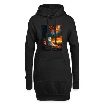 Cadeau d’Halloween Femmes Hommes Enfants Décoration - Sweat-shirt à capuche long Femme - noir - Devant
