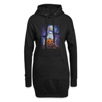 Cadeau d’Halloween Femmes Hommes Enfants Décoration - Sweat-shirt à capuche long Femme - noir - Devant