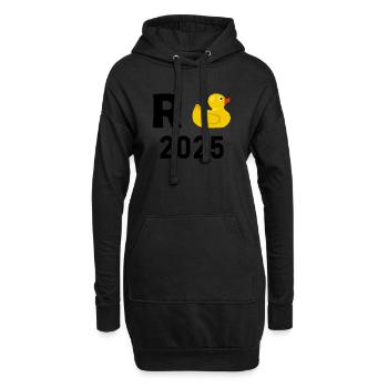 Ente Rente 2025 Pension Ruhestand Opa Oma Rentner - Hoodie-Kleid - Schwarz - Vorne