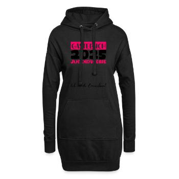 Jugendweihe 2025 Gästebuch Geschenk Mädchen Jungen - Hoodie-Kleid - Schwarz - Vorne