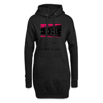 Jugendweihe 2025 Gästebuch Geschenk Mädchen Jungen - Hoodie-Kleid - Schwarz - Vorne