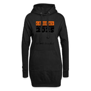 Jugendweihe 2025 Gästebuch Geschenk Mädchen Jungen - Hoodie-Kleid - Schwarz - Vorne