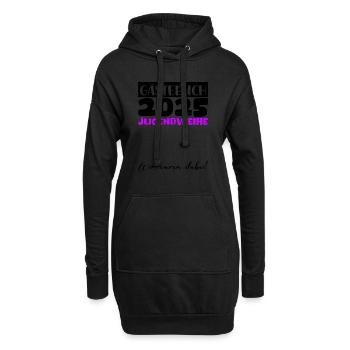 Jugendweihe 2025 Gästebuch Geschenk Mädchen Jungen - Hoodie-Kleid - Schwarz - Vorne