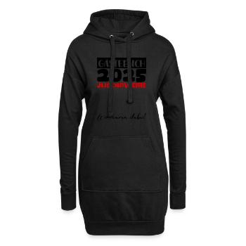 Jugendweihe 2025 Gästebuch Geschenk Mädchen Jungen - Hoodie-Kleid - Schwarz - Vorne