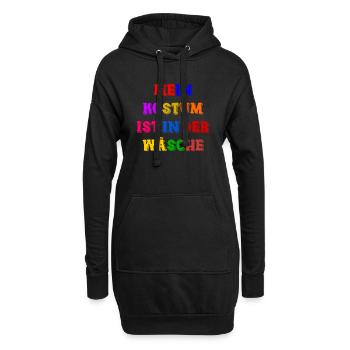 Costume de Carnaval Cadeau Femme Carnaval Carnaval - Sweat-shirt à capuche long Femme - noir - Devant
