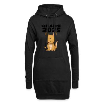 Schulkind 2025 Junge Mädchen Einschulung 2025 Deko - Hoodie-Kleid - Schwarz - Vorne
