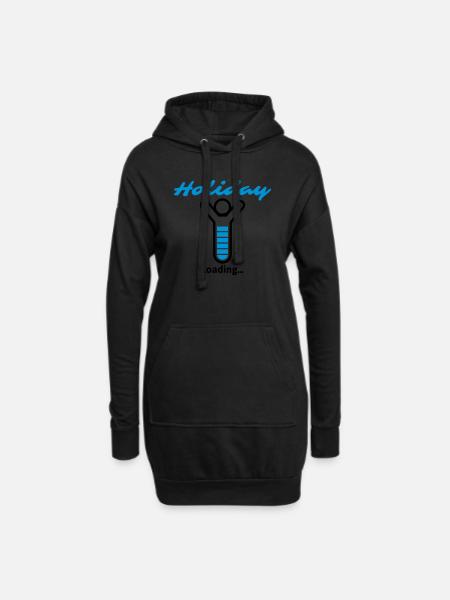 Holiday Loading ... - Hoodie Dress - black