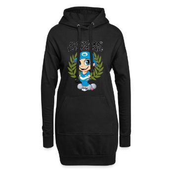 König der Schalen - Hoodie-Kleid - Schwarz - Vorne