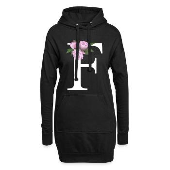 F - Hoodie-Kleid - Schwarz - Vorne