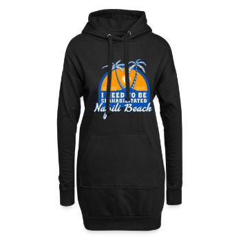 I Need To Be Seahabilitated Napili Beach Summer - Hoodie-Kleid - Schwarz - Vorne