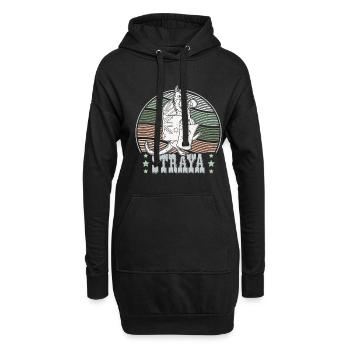 Australien Flagge Känguru Boxen Australier - Hoodie-Kleid - Schwarz - Vorne