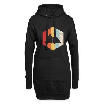 Adsr Synthesizer cadeau musique musique keyboard musicien - Sweat-shirt à capuche long Femme - noir - Devant