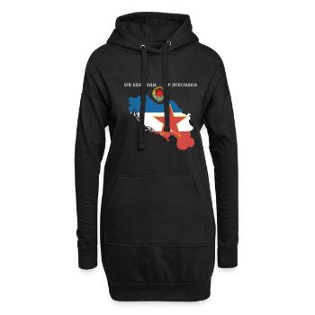 Yugoslavia SFRJ Jugo Kosovo Geschenk Tito - Hoodie-Kleid - Schwarz - Vorne