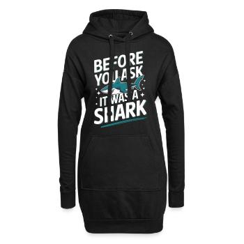 Amputation Behinderung - Hoodie-Kleid - Schwarz - Vorne