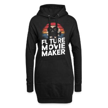 Filmemacher Filmregisseur Kameramann Film - Hoodie-Kleid - Schwarz - Vorne