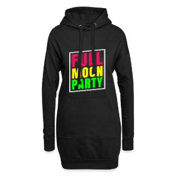 Full Moon Party Gruppen T-Shirt Thailand - Hoodie-Kleid - Schwarz - Vorne