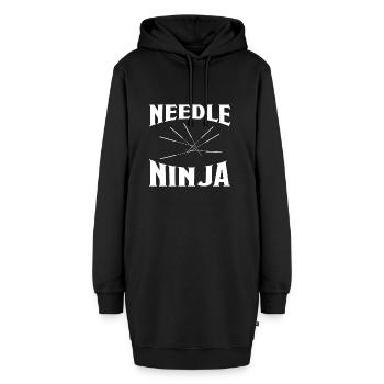 Aiguille Ninja Acupuncture T-Shirt cadeau - Sweat-shirt à capuche long Femme - noir - Devant