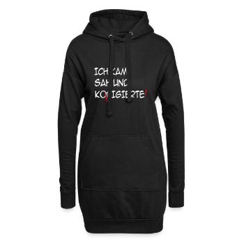 Ich kam, sah und korrigierte - Hoodie-Kleid - Schwarz - Vorne
