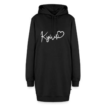 Kyiv Herzschlag Ukraine Kiew Liebe - Hoodie-Kleid - Schwarz - Vorne