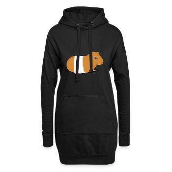 Cobaye - Sweat-shirt à capuche long Femme - noir - Devant
