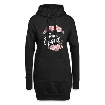Team Braut - Hoodie-Kleid - Schwarz - Vorne