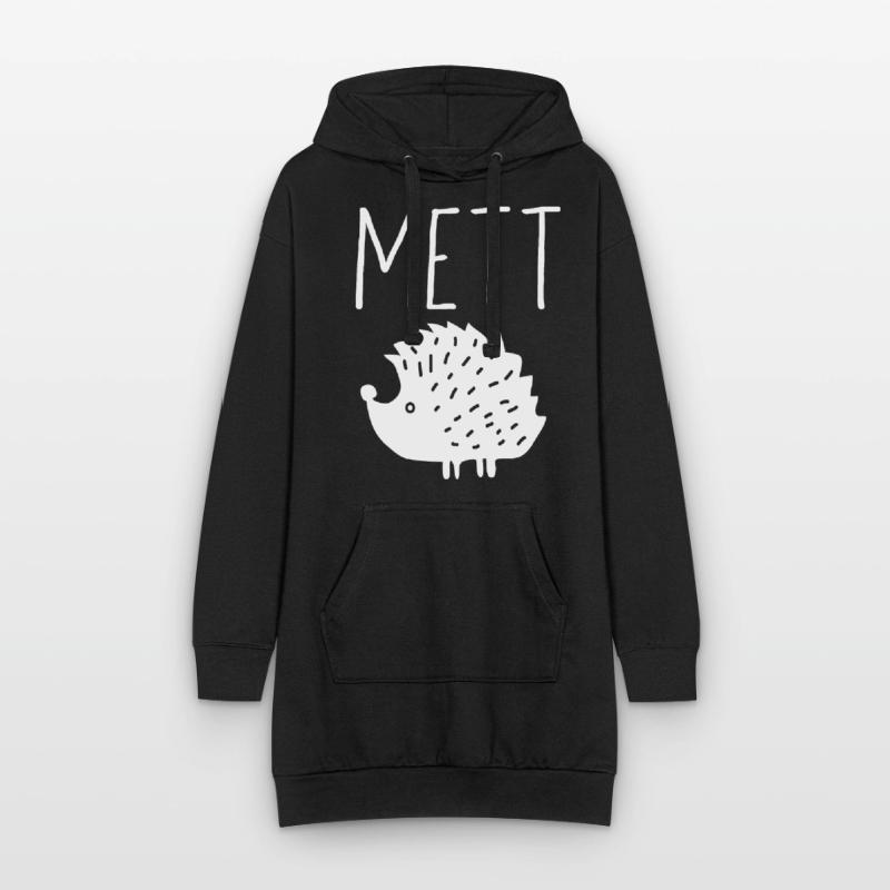 Mettigel Mett Igel Hackfleisch Fleischesser Hackk Hoodie-Kleid