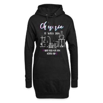 Chemie Chemiker Geschenk Chemie Sprüche Chemie Shi - Hoodie-Kleid - Schwarz - Vorne