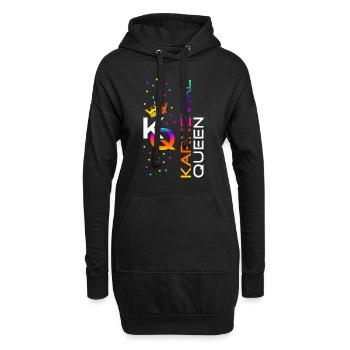 Reine du Carnaval - Sweat-shirt à capuche long Femme - noir - Devant