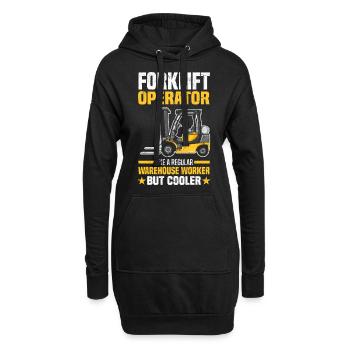 Dictons des conducteurs de chariots élévateurs | Cadeau chariot élévateur - Sweat-shirt à capuche long Femme - noir - Devant
