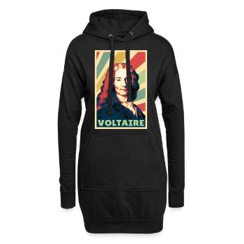 Voltaire Vintage Colores - Sweat-shirt à capuche long Femme - noir - Devant
