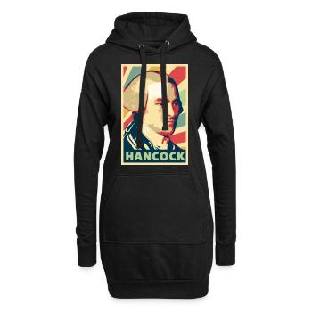 John Hancook Vintage Farben - Hoodie-Kleid - Schwarz - Vorne