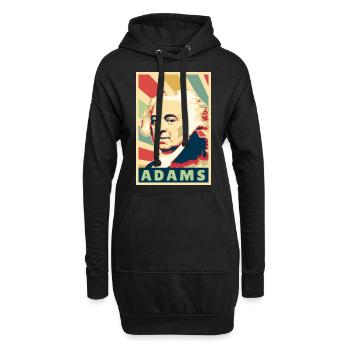 John Adams Colores vintage - Sweat-shirt à capuche long Femme - noir - Devant