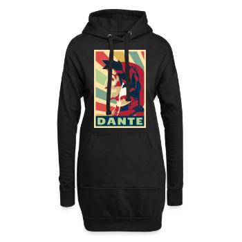 Dante Vintage Farben - Hoodie-Kleid - Schwarz - Vorne