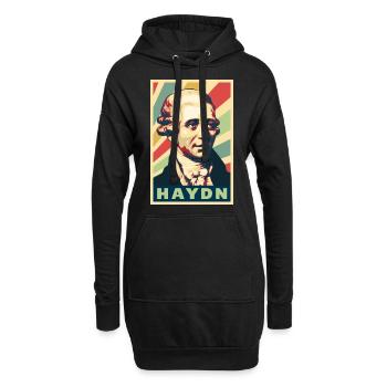 Joseph Haydn Vintage Farben - Hoodie-Kleid - Schwarz - Vorne