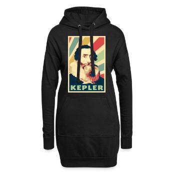 Johanness Kepler Colors vintage - Sweat-shirt à capuche long Femme - noir - Devant