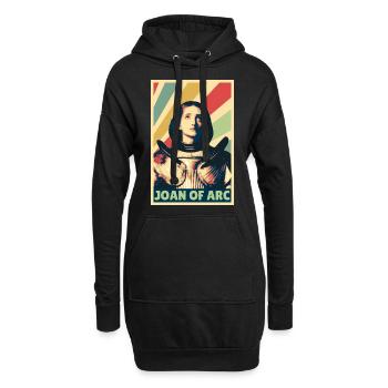 Joan of Arc Vintage Colores - Sweat-shirt à capuche long Femme - noir - Devant