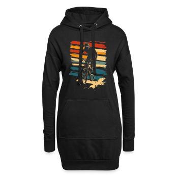 VTT VTT Vintage - Sweat-shirt à capuche long Femme - noir - Devant
