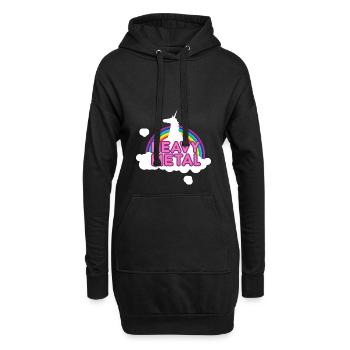 Heavy Metal - Hoodie-Kleid - Schwarz - Vorne