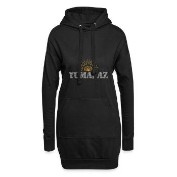 Sonnenuntergang Yuma Arizona Erlebnis - Hoodie-Kleid - Schwarz - Vorne