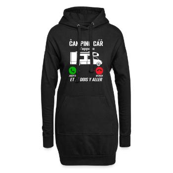 Camping-Car M'Appelle ! Je Dois Y Aller - Sweat-shirt à capuche long Femme - noir - Devant