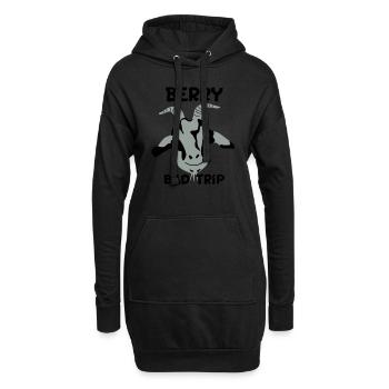 Berry Bad Trip - Sweat-shirt à capuche long Femme - noir - Devant