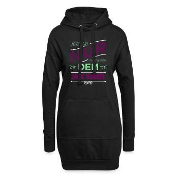 lustig zitat tier lieblingshund spruch schäferhund - Hoodie-Kleid - Schwarz - Vorne