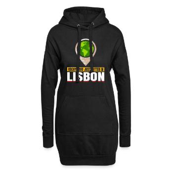 Joyable Lisbonne Agréable Tourisme Citation - Sweat-shirt à capuche long Femme - noir - Devant