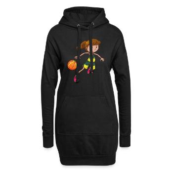 Ballsport - Hoodie-Kleid - Schwarz - Vorne