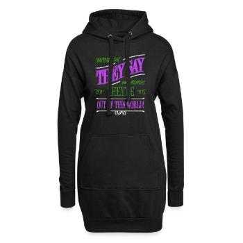 51 sweats à capuche et sweat-shirts de cul de déclaration tous amusants - Sweat-shirt à capuche long Femme - noir - Devant